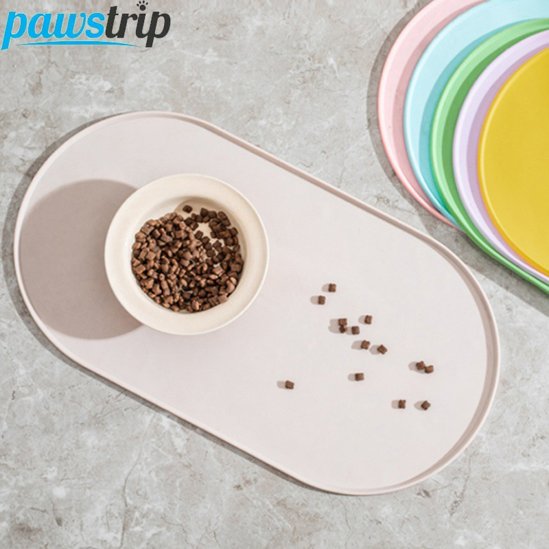 Pet Supplies Co - 45.5x24.5 cm Oval Pet Besleme Mat