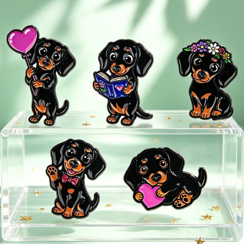 5 adet Sevimli Dachshund Emaye - Pet Supplies Store incelemesi ve fiyatı