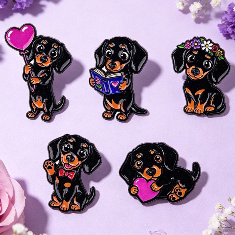 5 adet Sevimli Dachshund Emaye - Pet Supplies Store incelemesi ve fiyatı