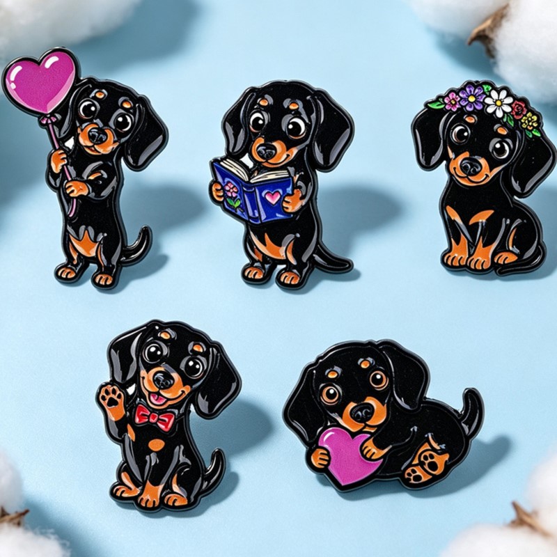 5 adet Sevimli Dachshund Emaye - Pet Supplies Store incelemesi ve fiyatı